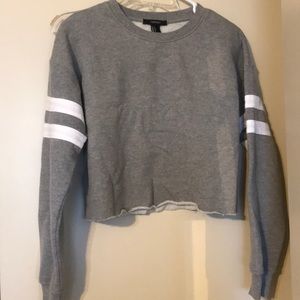 Cropped sweat shirt